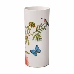 Villeroy & Boch Amazonia, Vase cylindrique, Porcelaine, Multicolore, Blanc, Table, Amazonia