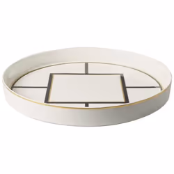 Villeroy & Boch MetroChic, Noir, Or, Blanc, Porcelaine, 33 cm, 40 mm, 1,48 kg