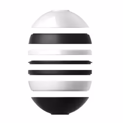Villeroy & Boch Iconic La Boule Porcelaine Noir, Blanc Rond Plateau de service