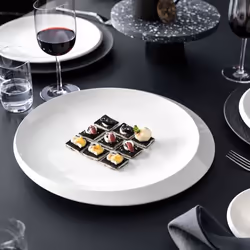 Villeroy & Boch New Moon Porcelaine Blanc Rond Assiette de service