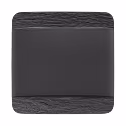 Villeroy & Boch Rock, Assiette de dîner, Carré, Porcelaine, Noir, 280 mm, 280 mm