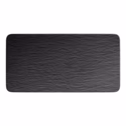 Villeroy & Boch Rock, Plateau de présentation, Porcelaine, Noir, Rectangulaire, 350 mm, 180 mm