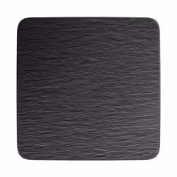 Villeroy & Boch Rock, Plateau de présentation, Porcelaine, Noir, Carré, 325 mm, 325 mm