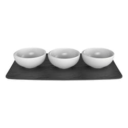 Villeroy & Boch New Moon Ensemble de bols Rond Porcelaine Noir, Blanc 4 pièce(s)