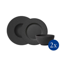 Villeroy & Boch 1042398950 kit de vaisselle 6 pièce(s) Porcelaine Noir