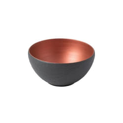 Villeroy & Boch Rock Glow Saladier Rond Porcelaine Noir, Cuivre 1 pièce(s)