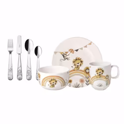 Villeroy & Boch 1486738435, 1 personne(s), Porcelaine, Multicolore, Blanc, Rond, 7 pièce(s), Allemagne