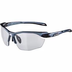Alpina Sports TWIST FIVE HR V, Lunettes Multi-sport, Unisexe, Demi-contour, Bleu, Noir, Bleu, 1-3