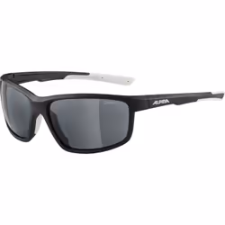 Alpina Sports Defey, Lunettes de cyclisme, Unisexe, Cerclé, Noir, Blanc, Plastique, Vitrocéramique