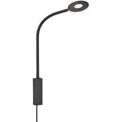 Applique murale applique chambre lampe liseuse led bras flexo noir h 50cm