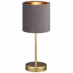 Description La lampe de table Aura séduit déjà par son design merveilleusement fin et l'abat-jour en tissu gris qui l'accompa ...