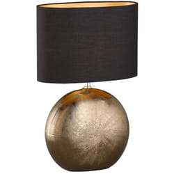 Lampe de table lampe d'appoint lampe de chevet lampe de bureau bronze céramique h 53 cm