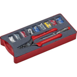 NWS - Kit de sertissage 143-BIS 152 pièces pour embouts de câble 0.5 à 16 mm² assortiment d'embouts inclus, testeur de te