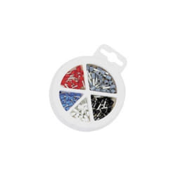 NWS - Assortiment d'embouts simples 144-BI-150 bleu, gris, noir, blanc, rouge 150 pc(s)