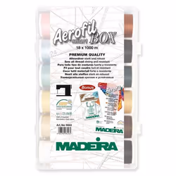 Madeira Smartbox Aerofil, Machine à coudre, Multicolore, Polyester, 1000 m