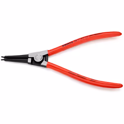 Knipex 46 11 A3 SB, Pince à bec rond, Résistant aux chocs, Diélectrique, Acier, Plastique, Rouge, 42 mm