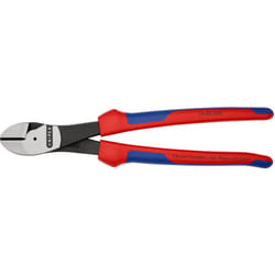 Pince coupante de côté à forte démultiplication - 250 mm, sur carte, sous blister - KNIPEX - 74 02 250 SB