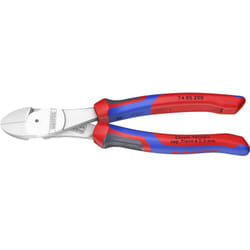 Pince coupante diagonale à forte démultiplication avec facette Knipex 74 05 200 sb 200 mm 1 pc(s)