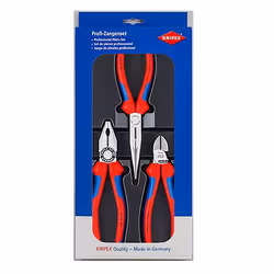 Knipex 00 20 11, Ensemble de pinces, Acier, Polypropylène (PP), Bleu, Rouge, 810 g