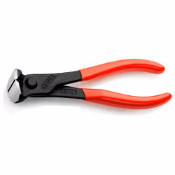 Knipex 68 01 160, Pinces coupantes, 2,5 cm, Acier, Plastique, Rouge, 53 mm