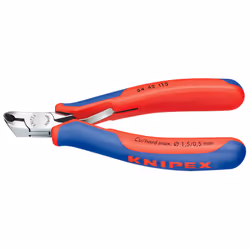 Knipex 64 42 115, Pinces coupantes, Acier, Bleu, Rouge, 115 mm, 69 g
