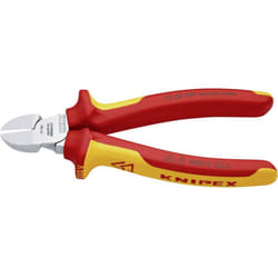 Knipex - 70 26 160 Pince coupante de côté isolées par gaines bi-matière, certifiées vde chromée 160 mm