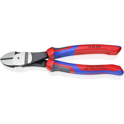 Knipex - Pince coupante diagonale à forte démultiplication avec facette 74 02 200 200 mm 1 pc(s)