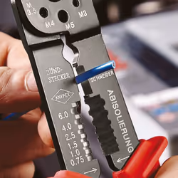 Knipex 97 21 215 B Pince à sertir Noir, Bleu, Rouge - Vue supplémentaire 5