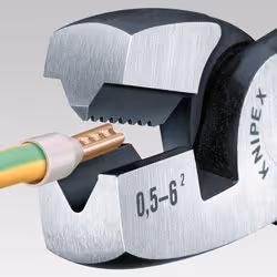 Knipex 97 81 180 Pince à sertir Lineman's Argent