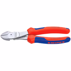 Knipex 74 05 160, Pince diagonale, Sulfate de chondroïtine, Plastique, Bleu, Rouge, 160 mm, 209 g