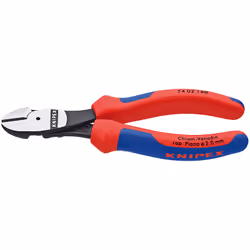 Knipex 74 02 160, Pince diagonale, Sulfate de chondroïtine, Plastique, Bleu, Rouge, 160 mm, 209 g