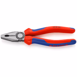 Knipex KP-0302180, Pinces d'électricien, Acier, Bleu, Rouge, 54 mm, 180 mm, 21 mm