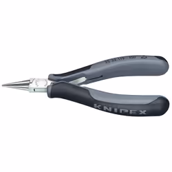 Knipex 35 32 115 ESD, Pince à long bec, Acier, Plastique, Noir, Gris, 115 mm, 70 g