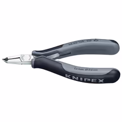 Knipex 64 62 120 ESD, Pinces coupantes, Acier, Plastique, Noir, Gris, 120 mm, 70 g