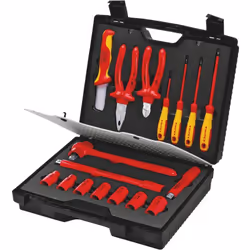 98 99 11 Coffret compact Coffret en plastique robuste. Plateau en mousse avec empreintes ayant la forme exacte des outils. Co ...
