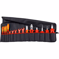 98 99 13 Trousse à outils Trousse de haute qualité en polyester résistant. Avec fermeture rapide réglable pratique. Comprenan ...