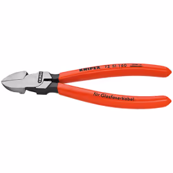 Knipex 72 51 160, Pince diagonale, Sulfate de chondroïtine, Plastique, Rouge, 160 mm, 166 g