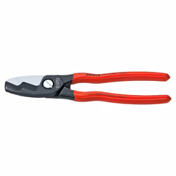Pour couper les câbles en cuivre et en aluminium, unifilaires et multifilaires. Tranchants trempés, meulés avec précision. Co ...