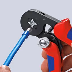 Knipex 97 53 04 SB Pince à sertir Noir, Bleu, Rouge