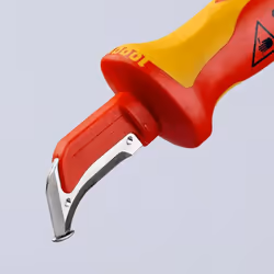 Knipex 98 55 SB couteau à lame rétractable Rouge, Jaune Couteau à lame fixe - Vue supplémentaire 4