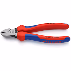 Knipex KP-7002160, Coupe-câbles manuel, Bleu, Rouge, Acier, Bleu, Rouge, Acier inoxydable, 62 HRC, 4 mm