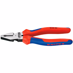 Knipex 02 02 180, Pinces d'électricien, Acier, Plastique, Bleu, Rouge, 180 mm, 240 g