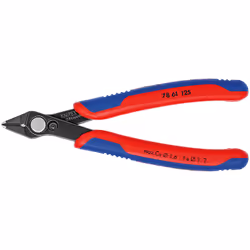 Knipex 78 61 125, Pince diagonale, 9 mm, 1,6 mm, Acier, Plastique, Bleu, Rouge