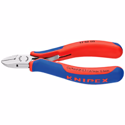 Knipex 77 02 115, Pince diagonale, Acier, Plastique, Bleu, Rouge, 115 mm, 80 g
