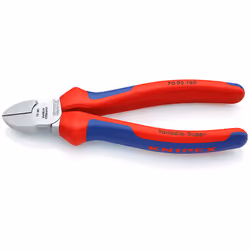 Knipex 70 05 160, Pinces coupantes diagonales, 4 mm, Sulfate de chondroïtine, Plastique, Bleu, Rouge, 54 mm