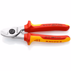 Knipex 95 16 165, Pince coupante de côté, 1,5 cm, Chrome, Plastique, Rouge, Jaune, 165 mm