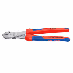 Knipex 74 05 250, Pince diagonale, Sulfate de chondroïtine, Plastique, Bleu, Rouge, 250 mm, 440 g