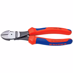 Knipex 74 02 200, Pince diagonale, 4,2 mm, Sulfate de chondroïtine, Plastique, Bleu, Rouge, 200 mm