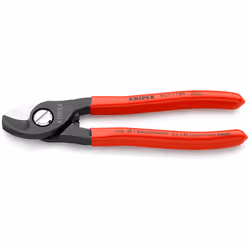 Knipex 95 11 165, Pince coupante de côté, 1,5 cm, Acier, Plastique, Rouge, 165 mm