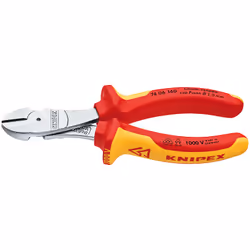 Knipex 74 06 160, Pince diagonale, Sulfate de chondroïtine, Plastique, Orange, Rouge, 160 mm, 215 g